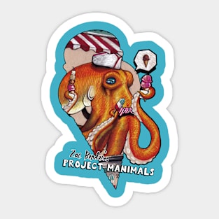 Manny Tentacles - Ice cream man...err octopus Sticker